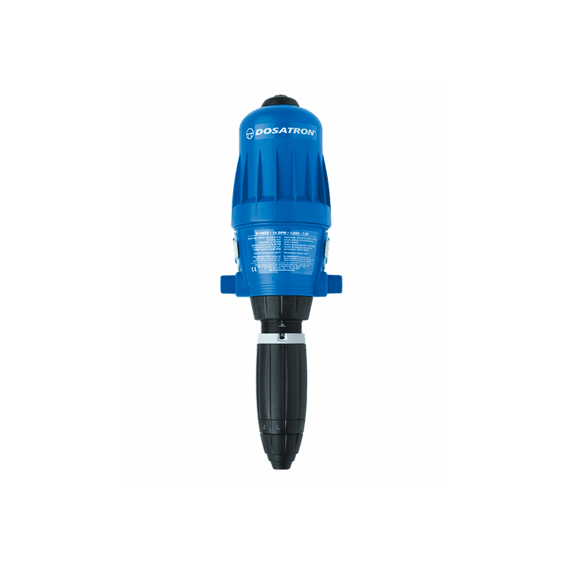 Dosificador Proporcional Dosatron Modelo: D14MZ520AFII con Flujo de: 0.5 – 9 GPM y Dilución de: 5 – 20% Empaques en: Aflas