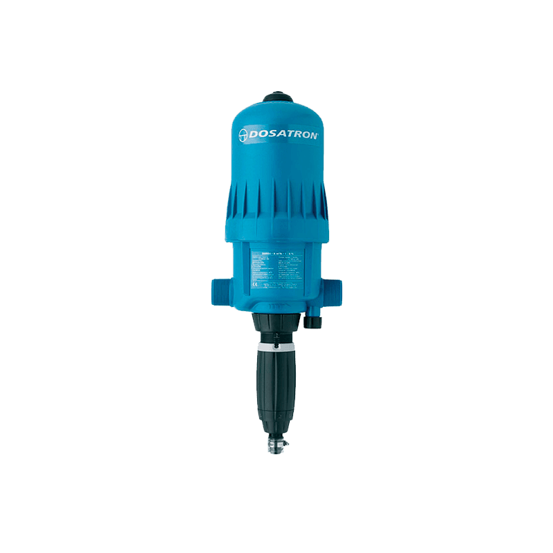 Dosificador Proporcional Dosatron Modelo: D8RE5AFII con Flujo de: 2.2 – 40 GPM y Dilución de: 1 – 5% Empaques en: Aflas(Descontinuado por el D40)
