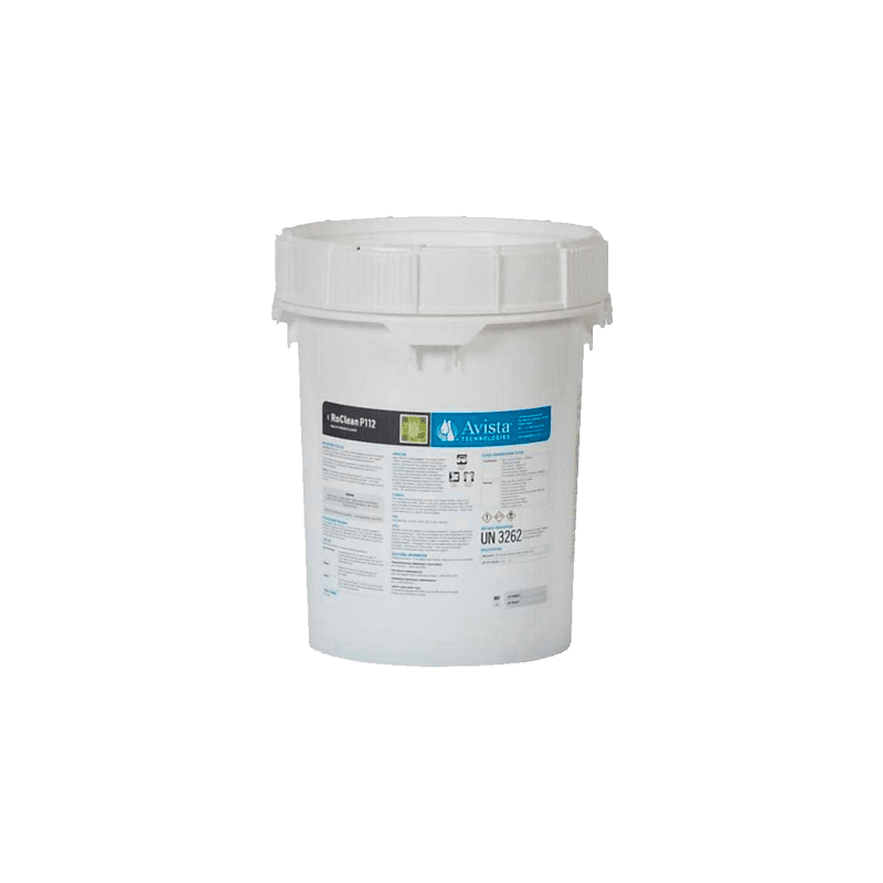 Limpiador para ósmosis Inversa Avista, Modelo: Roclean P112 Cubeta con 45 Lbs