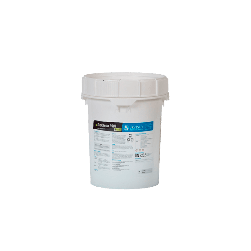 Limpiador para ósmosis Inversa Avista, Modelo: Roclean P303 Cubeta con 45 Lbs